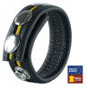 The Red Cockring en cuir 3 Pressions Noir-Jaune